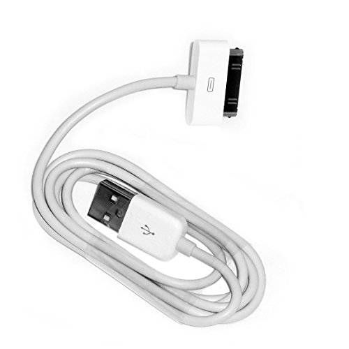 EVERMARKET 6 Feet 교체용 화이트 USB 충전기 데이터 동기화 케이블 애플 아이폰 4, 4s, 3G, 3GS, 2G, 아이패드 1/ 2/ 3 아이팟 터치, 아이팟 소형 (1 팩)