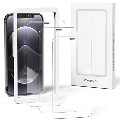 OCOMMO (3 팩) 프리미엄 Japanese 강화유리 화면보호필름, 액정보호필름 아이폰 12 프로 맥스 화면보호필름, 액정보호필름 (6.7 인치), 풀 커버리지 3D, 안티 스크레치,  화면보호필름, 액정보호필름 매쉬 먼지 가드