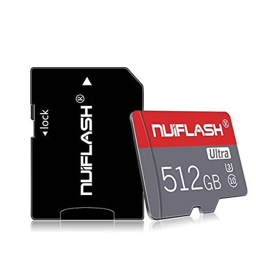 마이크로 SD 카드 512GB 메모리 카드 512GB TF 카드, Class 10 마이크로 SD 메모리 카드 프리 SD 카드 어댑터, Designed 안드로이드 스마트폰, 태블릿 and 기타