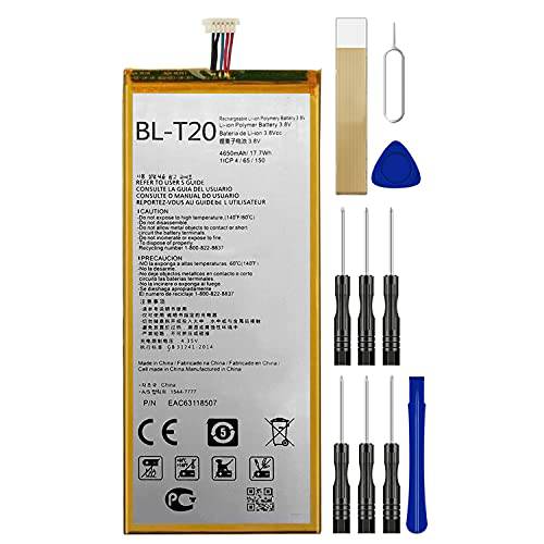 교체용 배터리 BL-T20 배터리 at& T LG G 패드 X 8.0 V520 접착 테이프 툴 수리 키트