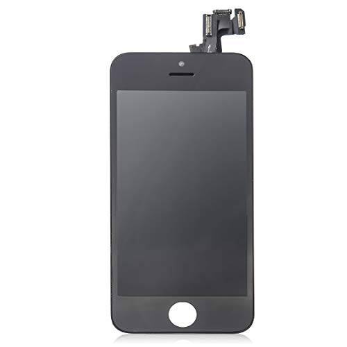 sontakukou New iPhone5S 블랙 LCD 디스플레이 터치 스크린 디지타이저 조립품 스크린 교체용 이어 스피커 전면 카메라 수리 툴 키트