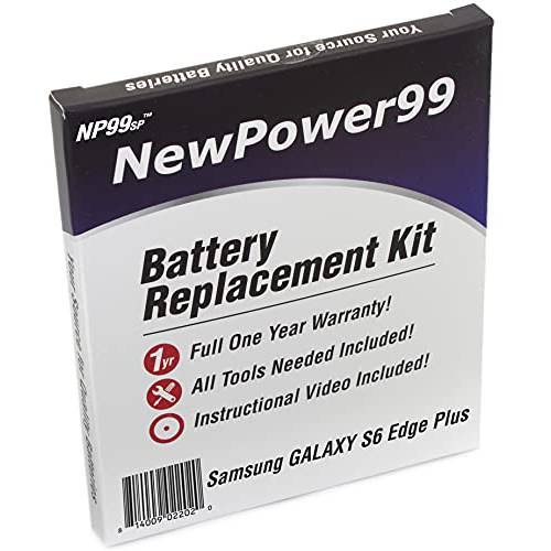NewPower99 배터리 교체용 키트 배터리, 명령 and 툴 삼성 갤럭시 S6 엣지 플러스