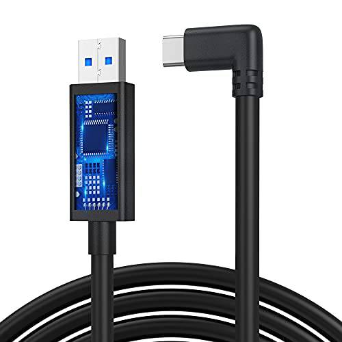 [업그레이드된 버전] 키위 디자인 USB C 케이블 16 Feet/ 5 미터,  고속 데이터 전송 고속충전 케이블 오큘러스 링크 VR 헤드셋 케이블 퀘스트 2 by 오큘러스