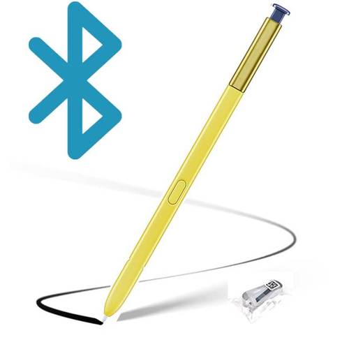 노트 9 S 펜 [withbluetooth] 교체용 삼성 갤럭시 노트 9,  소프트 팁, 4096 조절 of 압력 감도,  터치 펜 스타일러스펜, 터치펜 (Yellow/ 오션 블루)