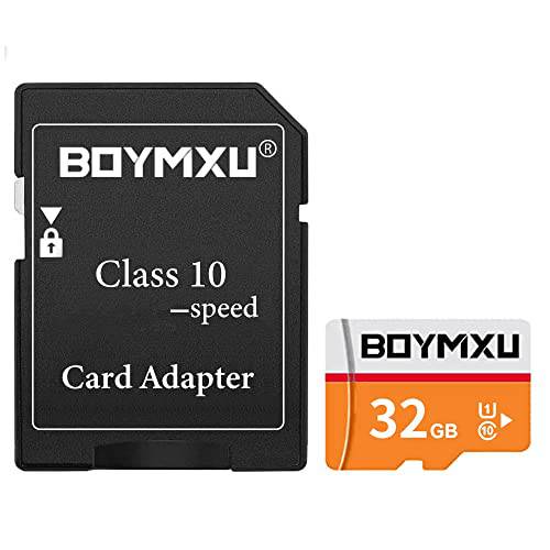 TF 메모리 카드 32GB, BOYMXU TF 카드 어댑터, 하이 스피드 메모리 카드 Class 10 TF 카드 메모리 카드 폰 카메라 Computer-(Orange)