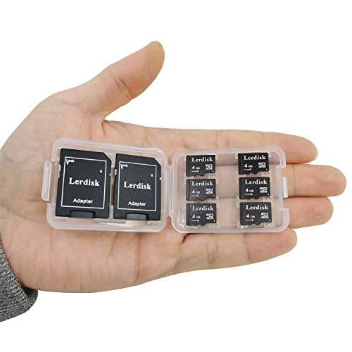 Lerdisk Factory Wholesale 6-Pack 마이크로 SD 카드 4GB Class 6 MicroSDHC SD 어댑터 생산 by 3C Group Authorized Licencee