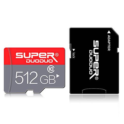 마이크로 SD 카드 512GB SD 카드 어댑터 (Class 10 고속), 512GB 메모리 카드 폰, TF 카드