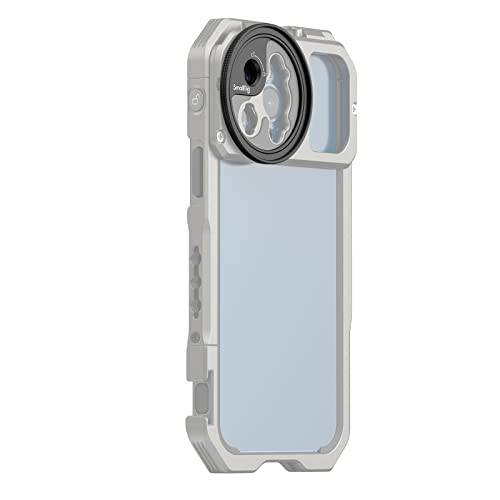 SmallRig 52mm 핸드폰 필터 링 어댑터 (M 마운트), 호환가능한 폰 케이지 M 렌즈 마운트 아이폰 13 시리즈/ 12 프로/ 12 프로 맥스 - 3840