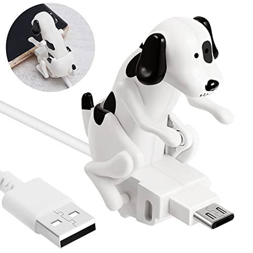 흩어진 강아지 충전 케이블 강아지 스마트폰 USB 케이블 충전기 USB 데이터 전송 미니 Humping 스팟 강아지 케이블 USB 충전 케이블 of 휴대용 휴대폰, 화이트 (호환가능한 안드로이드)