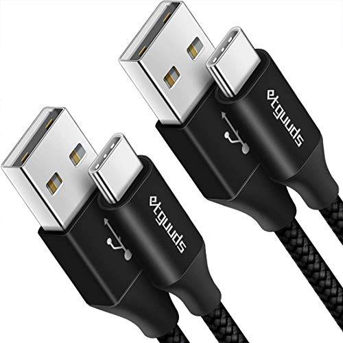 [15ft, 2-Pack] USB C 케이블, etguuds 롱 USB to USB 타입 C 케이블 Braided 고속충전기 케이블 호환가능한 삼성 노트 20 10 9 8 갤럭시 S21 S20 S10 S9 S8 플러스 S10E, A10e A20 A50, LG, 픽셀, Moto etc.