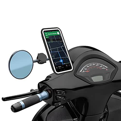 Shapeheart - 자석 마운트 Moto/ 스쿠터 미러, 스마트폰 홀더 스마트폰 XL up to 16.7 cm