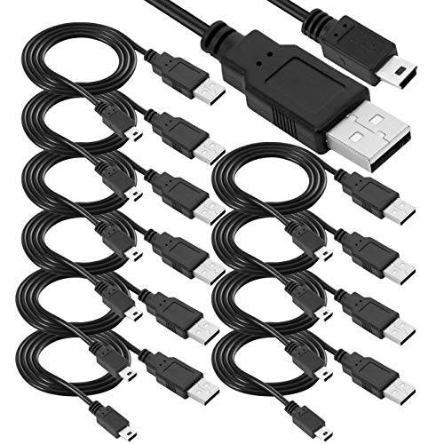 SaiTech IT 10 팩 USB 2.0 A to 미니 5 핀 B 케이블 외장 HDDS/ 카메라/ 카드 리더기/ MP3 플레이어/ PS3 컨트롤러/ GPS 리시버 (150cm - 5Feet - 1.5M) -블랙