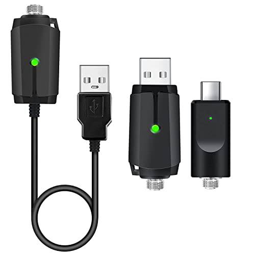 USB 스레드 케이블, 스마트 USB 충전기, 충전식 과충전 프로텍트 어댑터 디바이스 LED 인디케이터, USB 전자제품 [3 피스]