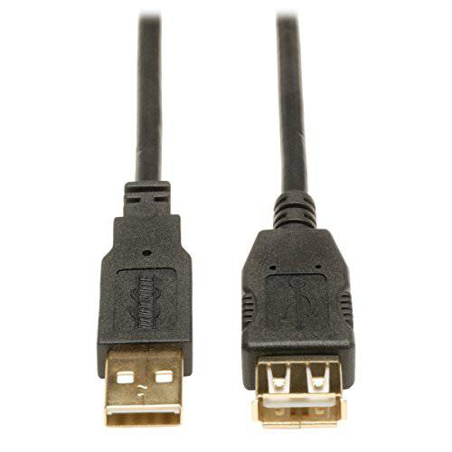Tripp 라이트 USB 2.0 Hi-Speed 연장 케이블 (A M/ F) 6-ft. (U024-006),  블랙