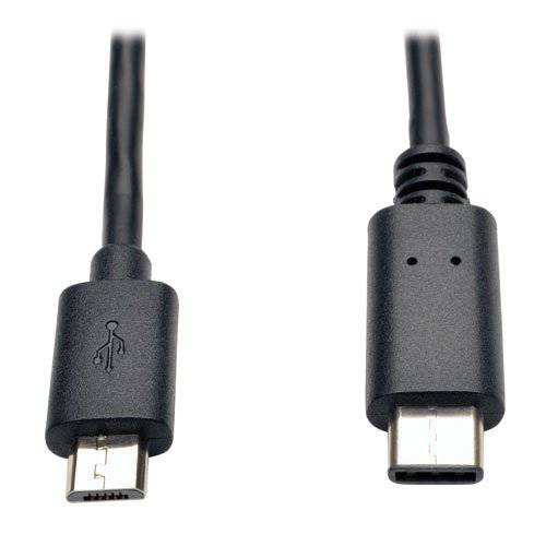 Tripp 라이트 6ft USB 2.0 Hi-Speed 케이블 Micro-B Male to USB Type-C USB-C Male