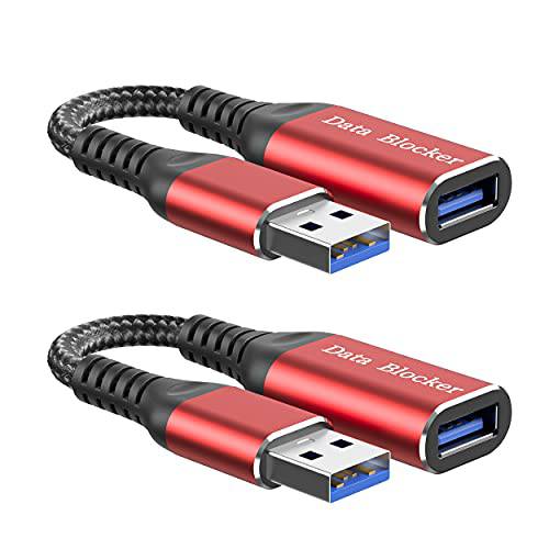 USB 데이터 막이,차단, Charge-Only 어댑터 USB Blocker(2PCS), Provide 세이프 and high-Speed 충전, 프로텍트 Against 주스 Jacking, Hacking