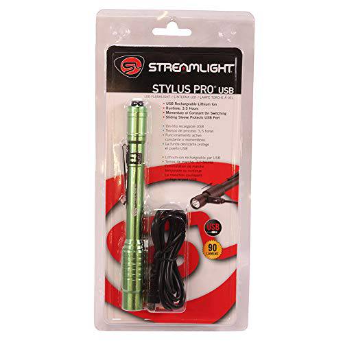Streamlight 66145 스타일러스 프로 USB w/ 120V AC - 라임