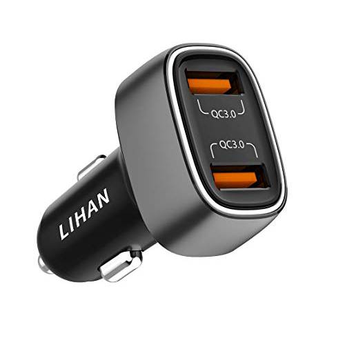 2 USB 고속 차량용충전기S, QC3.0 USB 어댑터, 듀얼 USB 포트, 담배 라이터 어댑터 퀵 차량용충전기