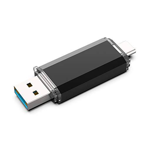 VANSUNY 64GB USB 3.0 타입 C 플래시드라이브 USB C OTG 썸 드라이브 듀얼 USB 메모리 스틱 for USB-C 스마트폰, New 맥북&  태블릿, 삼성 갤럭시 S9, S8, S8 플러스, 노트 8, LG G6, V30, 구글 Pixel XL