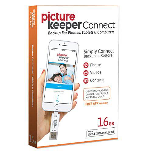아이폰 스마트 USB 플래시드라이브 16GB [애플 MFI 인증된] Picture Keeper Connect - 라이트닝 메모리 Expansion/ 백업 for 애플 iOS