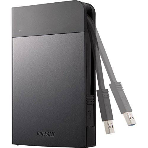 Buffalo MiniStation 익스트림 NFC USB 3.0 1 TB 러그드 휴대용 하드디스크 (HD-PZN1.0U3B), 블랙