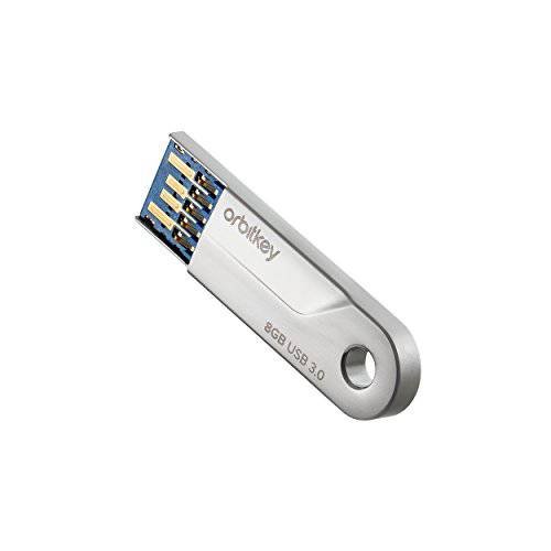 Orbitkey - USB 3.0 - 고속 전송 USB - 46.25 x 12.5 x 3.75 mm - 고속 전송 Chip, 슬림 프로파일, 호환가능한 with 모든 Orbitkey PRODUCTS