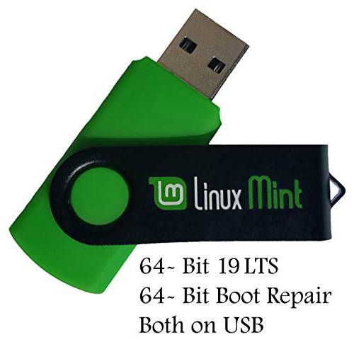 Learn How To Use Linux, Linux Mint 시나몬 19 Bootable 8GB USB 플래시드라이브 - Includes Boot 리페어 and Install 가이드