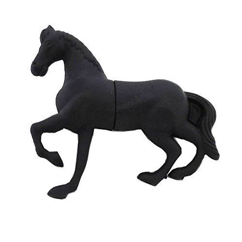 Aneew 16GB Pendrive 카툰 블랙 Horse Animal 모델 USB 플래시드라이브 메모리 썸 스틱