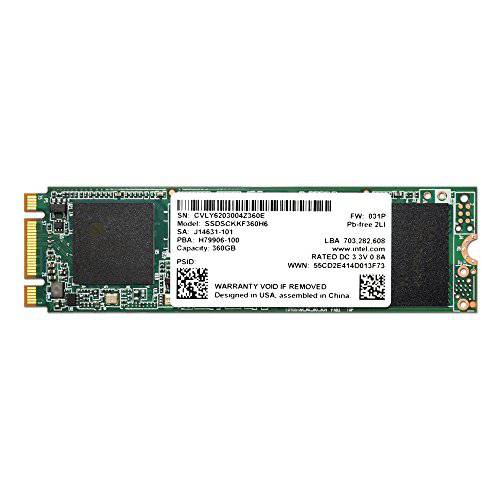 Intel 3.15 SSD 하드 Disk 프로 5400s Series, 360GB, M.2 80mm SATA 6Gb/ S, 16nm, TLC SSDSCKKF360H6X1