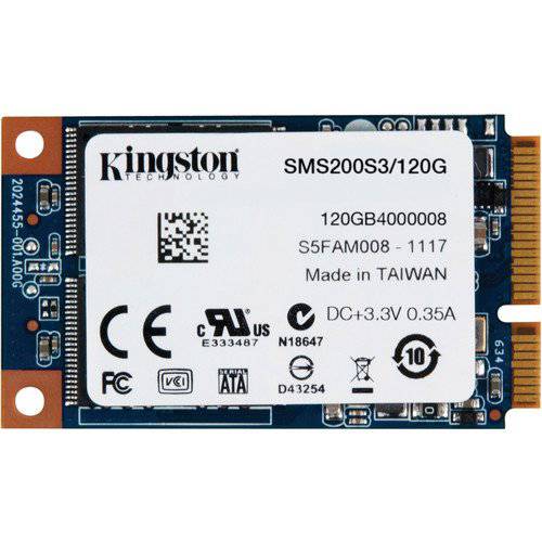 킹스톤 디지털 120GB SSDNow mS200 mSATA (6Gbps) 노트북 용 태블릿 및 울트라 북용 솔리드 스테이트 드라이브 SMS200S3 / 120G