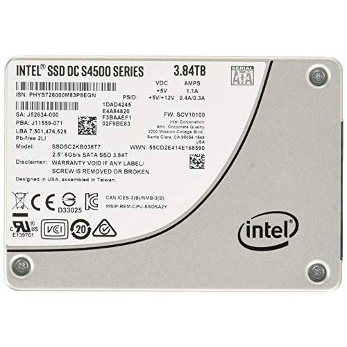 Intel SSDSC2KB019T701 SSD DC S4500 Series (1.9TB 2.5 SATA 6Gb/ s 3D1 TLC) Reseller 싱글 팩