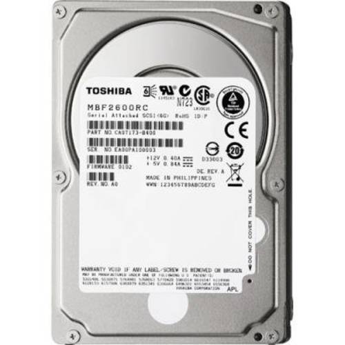 Toshiba MBF2600RC - 하드디스크 - 600 GB - SAS (CR5527) Category: 내장 하드디스크S