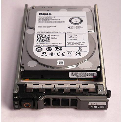 Dell  호환가능한 1TB 7.2K 6Gb/ s 2.5 SAS HD -Mfg 342-2006 (포함 with 드라이브 and 트레이)