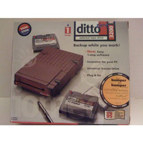 Ditto 간편 3200 Parallel Port 외장 테이프 드라이브 - 윈도우 95