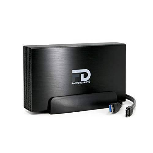 FD 6TB DVR 확장기 외장 하드디스크 - USB 3.0& eSATA (포함 with Both USB and eSATA 케이블) - 지지,보호 DIRECTV, Arris and More, 블랙 (DVR6KEUB) by Fantom Drives