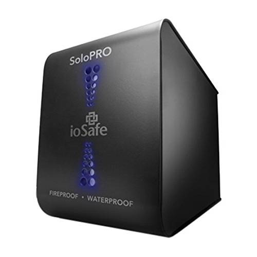 ioSafe SoloPRO 4TB Fireproof&  방수 외장 하드디스크, 블랙 (SM4TB1YR)