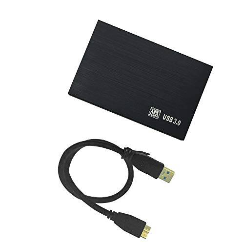 HWAYO 2.5’’ 120GB 울트라 슬림 휴대용 외장 하드디스크 USB3.0 HDD 스토리지 for PC/ 데스크탑/ 노트북/ 맥북/ Chromebook (블랙)
