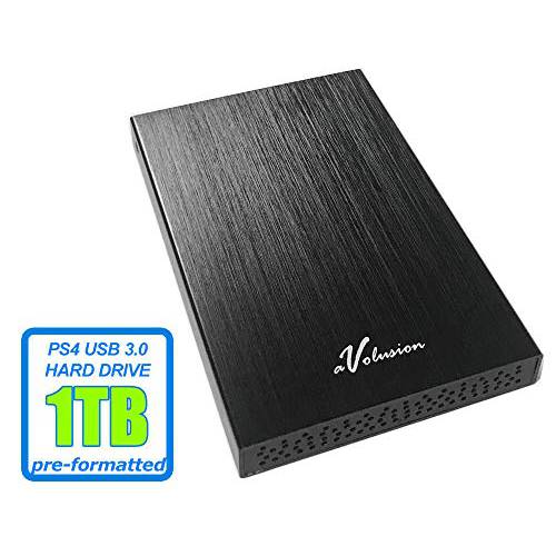 Avolusion HD250U3 1TB USB 3.0 휴대용 외장 게이밍 PS4 하드디스크 (PS4 Pre-Formatted) - 리테일 w/ 2 연간 워런티