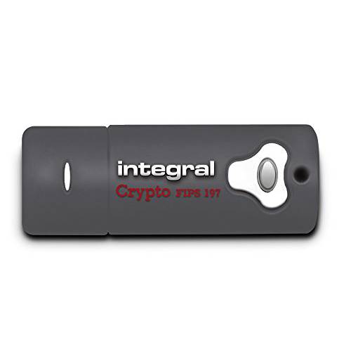 Integral 16GB Crypto 드라이브 FIPS 197 Encrypted USB3.0 플래시드라이브 (AES 256-bit 하드웨어 암호화)