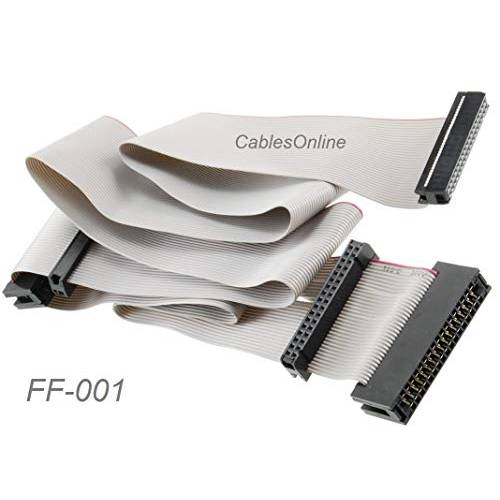 CablesOnline 24-inch 범용 Floppy 드라이브 리본 케이블 for 3.5 or 5.25in Drives, FF-001