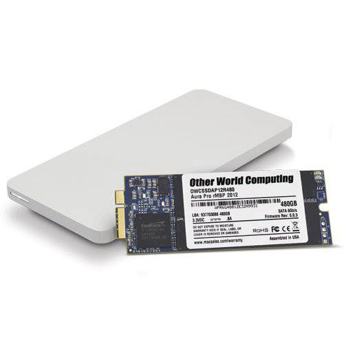OWC 250GB Aura 프로 6G SSD and Envoy 프로 Upgrade Kit for 2012-2013 맥북 프로 with 레티나 디스플레이 ( OWC S3DAP12K250)