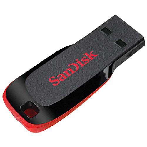 Sandisk Cruzer 블레이드 USB 플래시드라이브, 64 GB, 블랙/ 레드 (SDCZ50-064G-A46)