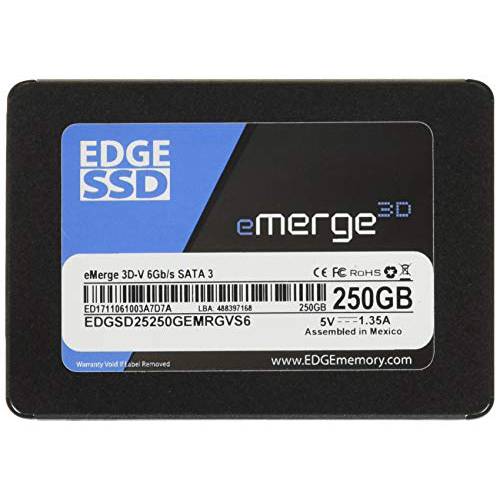 Edge  메모리 250GB 2.5 Emerge 3D-V SSD - SATA 6GB/ S