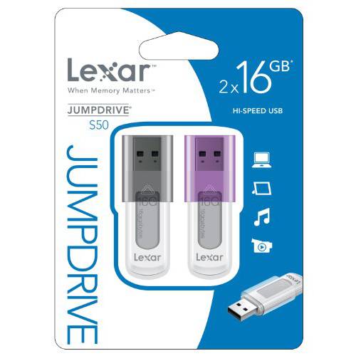 Lexar USB 2.0, 16GB 16GB USB 2.0 Type-A 블랙, 퍼플 USB 플래시드라이브