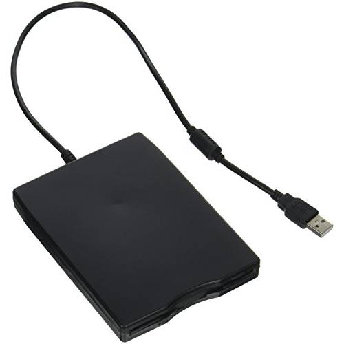 Nice2MiTu 3.5 USB 외장 Floppy Disk 드라이브 휴대용 1.44 MB FDD USB 드라이브 Plug and Play for PC 윈도우 10 7 8 XP Vista 맥 블랙 (1P)