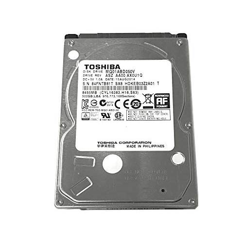 500GB Toshiba 2.5-inch SATA 노트북 하드디스크 (5400rpm, 8MB Cache) MQ01ABD050V