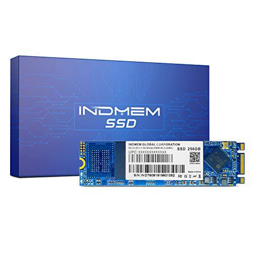 INDMEM mSATA SSD 256GB 내장 미니 SATA III SSD Micro-SATA MLC 3D 낸드 조명 256 GB