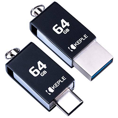 USB 메모리 스틱 64GB USB C 3.0 고속 듀얼 OTG 펜 플래시드라이브 호환가능한 with 삼성 갤럭시 Tab 프로 S, S4 10.5/ S3 9.7, a 10.1 (2019)/ a 10.5, S5e, 노트 7 태블릿, 태블릿PC 64 GB 타입 C Data 썸 드라이브