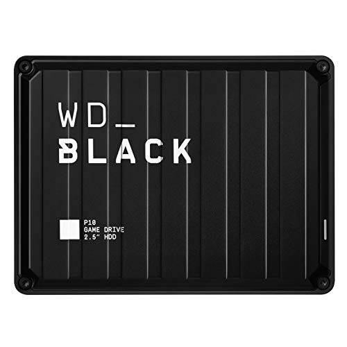 WD Black 5TB P10 게임 드라이브 휴대용 외장 하드디스크 호환가능한 PS4 엑스박스 One PC and 맥 WDBA3A0050BBKWESN 포함