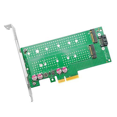 NVMe SSD 어댑터 for M.2 SSD, PCIe X8, 2x M.2 커넥터